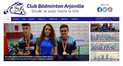 Desktop Screenshot of clubbadmintonarjonilla.com